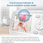 VTech VM3250 Video Baby Monitor with Camera,300m Long Range, Baby Monitor with 2.8"LCD Screen,Up to 19-hr Video Streaming,Night Vision,Secured Transmission,Temperature Sensor,Soothing Sounds,2X Zoom
