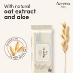 Aveeno Baby Daily Care Wipes Sensitive Skin Cleanse Gently And Efficiently Baby Essentials, White, Pack Of 12 (864 Wipes In Total)