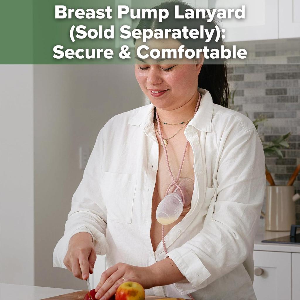 haakaa Silicone Breast Pump & Breast Milk Catcher, 100 ml Hand Breast Pump, Transparent Manual Breast Pump, Healthy and Harmless