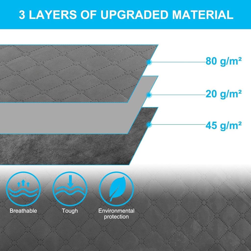 Maigacy Clothes Storage Bag 4Pack 90L Large Capacity Solution Organizer For Clothes, Duvets, Comforters, Blankets, Bedding With Zip And Clear Window Reinforced Handle Thick Breathable Fabric