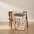 Feandrea Waterproof Dog Blanket, Sherpa Fleece Pet Blanket for Small and Medium Dogs, Cats, 127 x 101 cm, L, Machine Washable, Reversible Dog Couch Cover Protector, Beige PPB050K01