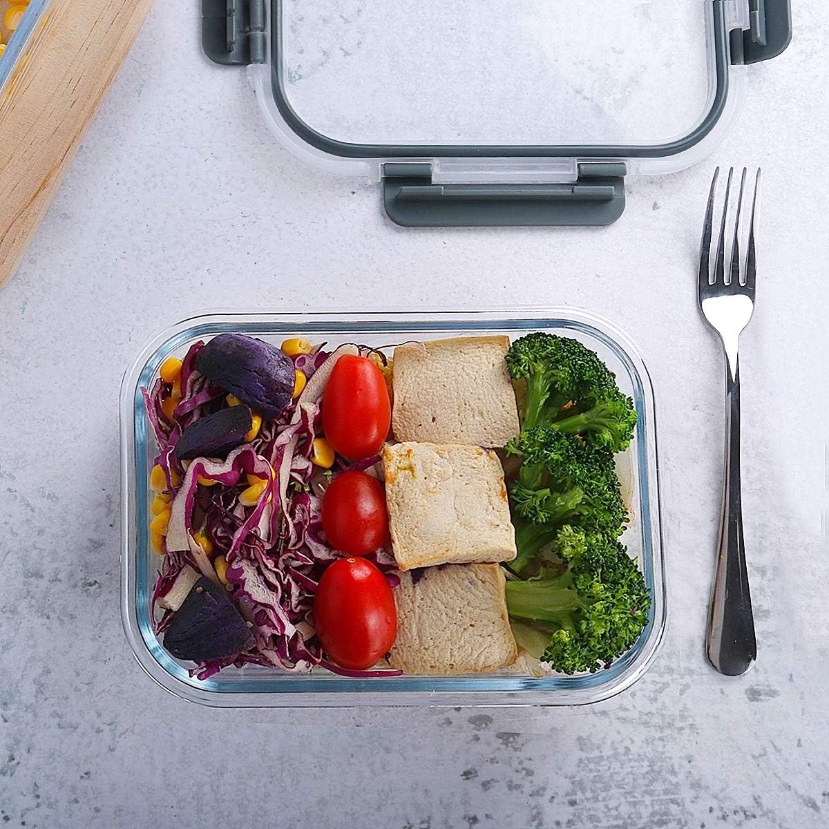 M Mcirco [10-Pack]Glass Meal Prep Containers -Mcirco Food Storage Containers With Lifetime Lasting Snap Locking Lids, Airtight Lunch Containers, Microwave, Oven, Freezer And Dishwasher