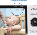 VTech VM818HD Baby Monitor with Camera,HD No-Glare Night Vision,Video Baby Monitor with 5'' 720p HD Display,Night Light,110°Wide-Angle View,True-Colour Day Vision 300m Range,2-Way Talk White