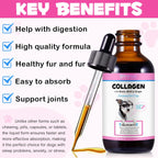 Frovetani Liquid Collagen for Dogs | Collagen for Dogs | Liquid Collagen Skin and Coat | Itching Relief for Dogs with Allergies | Skin and Fur Supplement for Dogs Bacon Flavour 2fl.oz