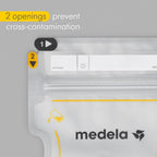 Medela Easy Pour Disposable Breast Milk Storage Bags, 210ml Capacity, Leak Proof Design with Milk Protection, BPA Free, Pack of 50