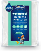 Silentnight New Waterproof Mattress Protector - Luxury Super Soft Pad Protect Your Bed Against Spillages - Hypoallergenic Machine Washable Protectors, White