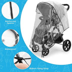 Universal Rain Cover for Pushchair Stroller, Pram Rain Cover with Window, Baby Buggy Cover Protect from Sun Dust Snow