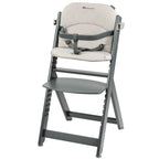 Bebeconfort Timba Evolutive Wooden High Chair, 6 Months-99 Years, Up to 110 kg, Baby High Chair, Removable Tray, Adjustable Seat & Footrest, 3-point Safety Harness, Fits Timba Baby, Natural Wood