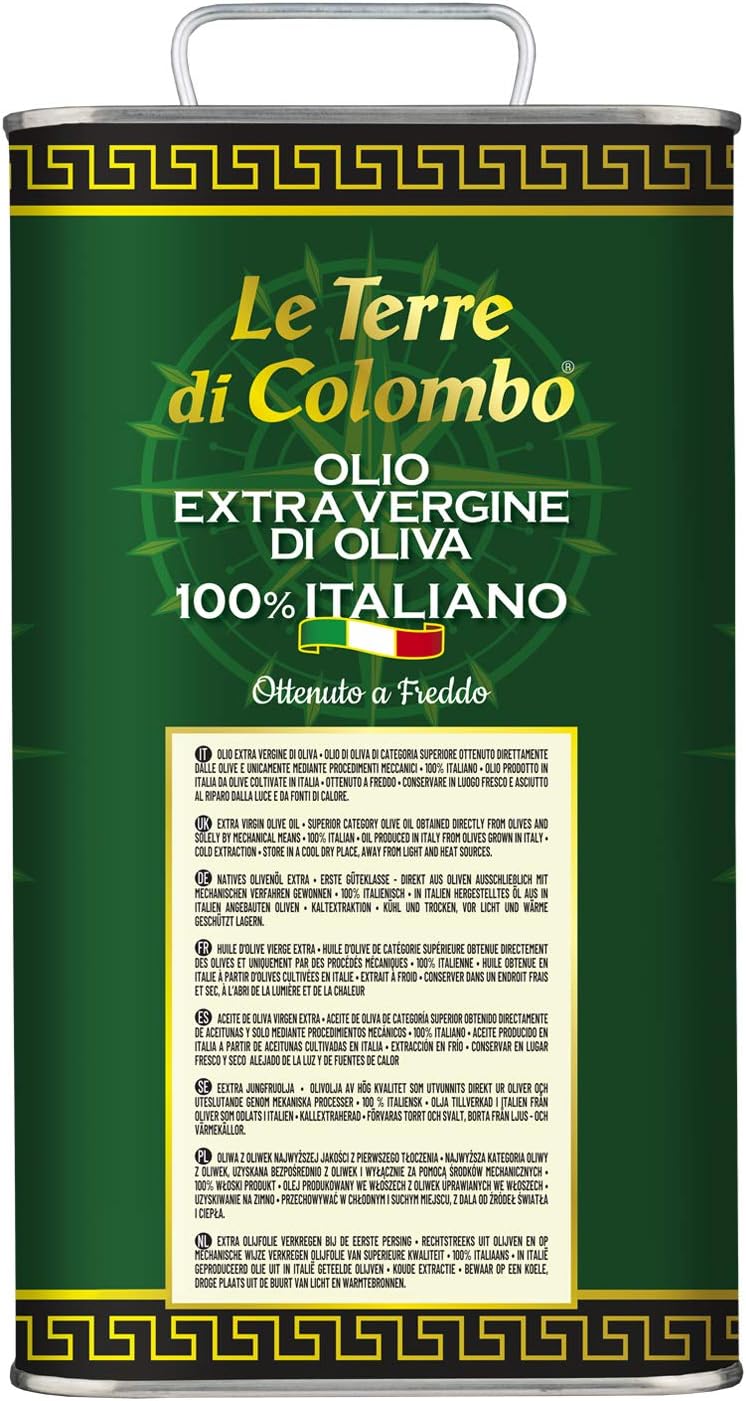 Le Terre di Colombo 100% Italian Extra Virgin Olive Oil Tin 3L