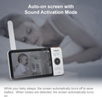 VTech VM818HD Baby Monitor with Camera,HD No-Glare Night Vision,Video Baby Monitor with 5'' 720p HD Display,Night Light,110°Wide-Angle View,True-Colour Day Vision 300m Range,2-Way Talk White