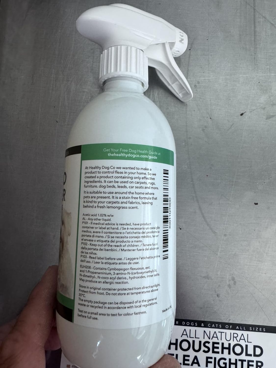 Natural Flea Spray For Home Use: Repels And Kills Fleas | Safe For Pets | Against Fleas, Ticks And Insects | For Carpets, Beds, Furniture, Cars