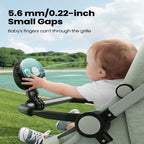 gaiatop Mini Portable Pram Fan, Rechargeable Small Clip on Fan for Stroller, Detachable 3 Speed 360° Rotate Flexible Tripod Handheld Desk Cooling for Car Seat Crib Treadmill Travel Black