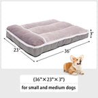 WINDRACING Dog Bed for Medium Dogs, Dog Mattress with Pillow for Crate Kennel, Sofa Dog Bed, Super Soft pet Bed for Large, Small Dogs Breeds,pet Bed