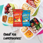 CheeseO's Crunchy Baked Cheddar Bites - Keto Snacks - High-Protein Cheese Snacks - Variety Multipack 12x20g - Low Carb -Gluten Free - Vegetarian