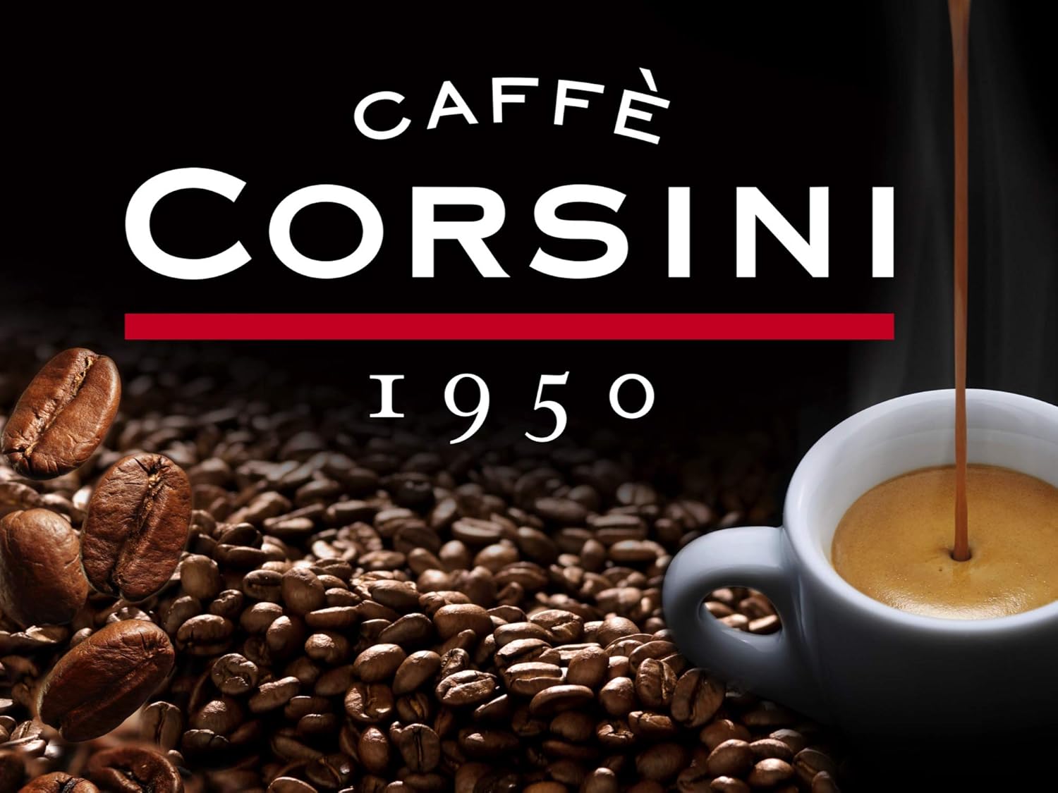 CAFFÈ CORSINI 1950 Caffè Corsini in Grani Espresso, 1 kg. Selection of coffee beans for a blend with intense and creamy flavour