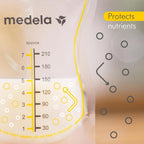 Medela Easy Pour Disposable Breast Milk Storage Bags, 210ml Capacity, Leak Proof Design with Milk Protection, BPA Free, Pack of 50