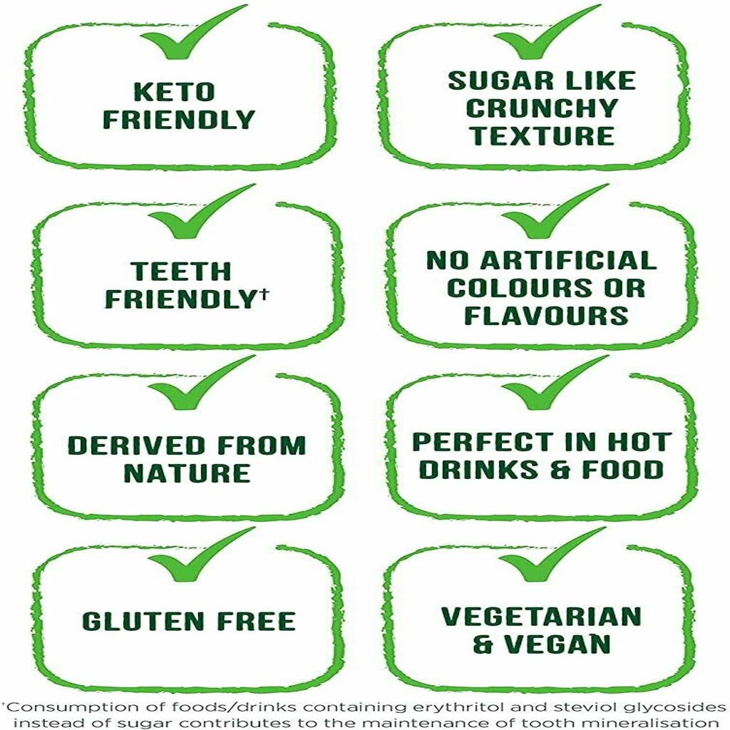 Pure Via - Crystallized Powder, Alternative to Natural Sugar - Stevia, Zero Calorie, 1 x 1 kg