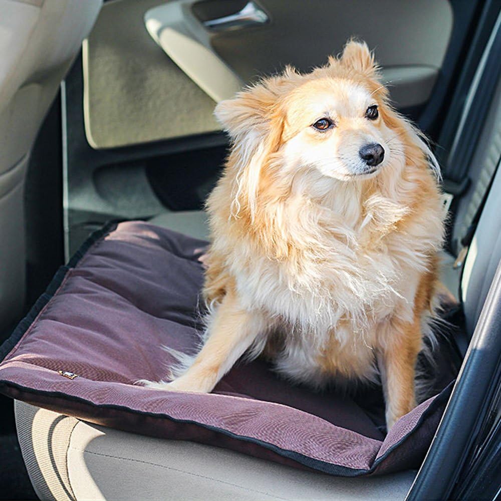 FERPLAST Dog Mat & Cat Mat - Washable Medium Dog Bed - Waterproof & Scratchproof Mattress for Cars, Dog Houses, Kennels and Baskets - Soft - Jolly - 83 x 50 CM, M, Brown