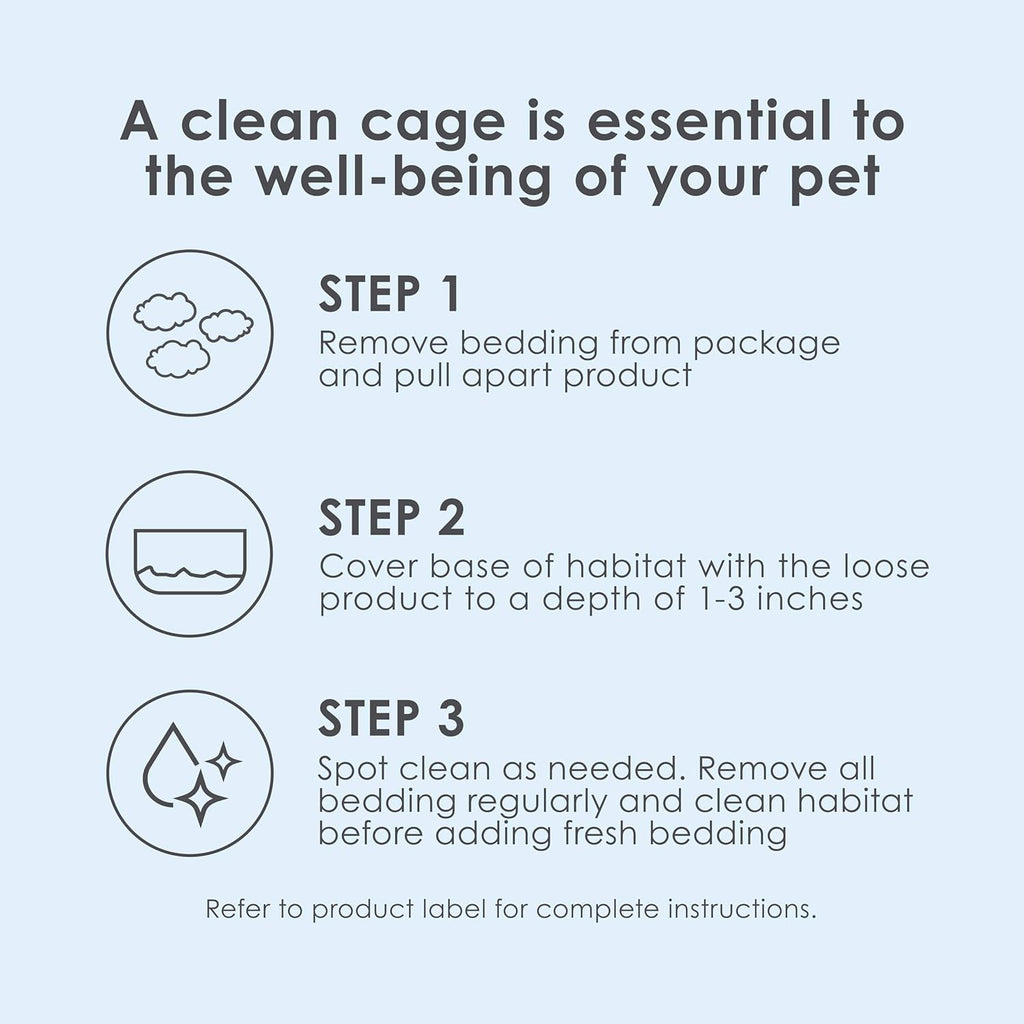 Kaytee Clean & Cozy White Paper Bedding, Made for Small Animals, 85 Liters