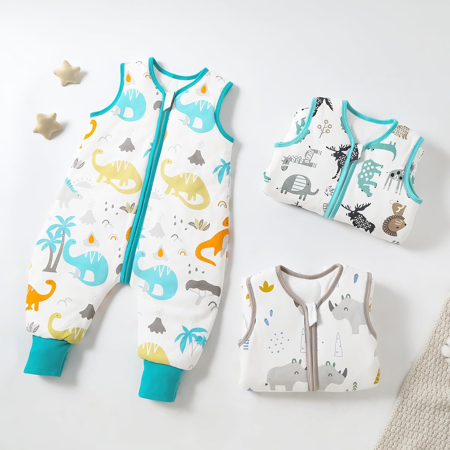 Mosebears Baby Sleeping Bag All Year Round Children's Sleeping Bag Winter 2.5 Tog 100% Organic Cotton Sleeping Bag Various Sizes Autumn Winter Sleeping Blanket