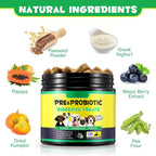 Probiotic for Dogs, Support of Dog Digestive Enzymes, Intestinal Health, Yeast Balance, Immune Supplement, Probiotic Treats, Suitable for All Ages and Breeds (120 Pieces)
