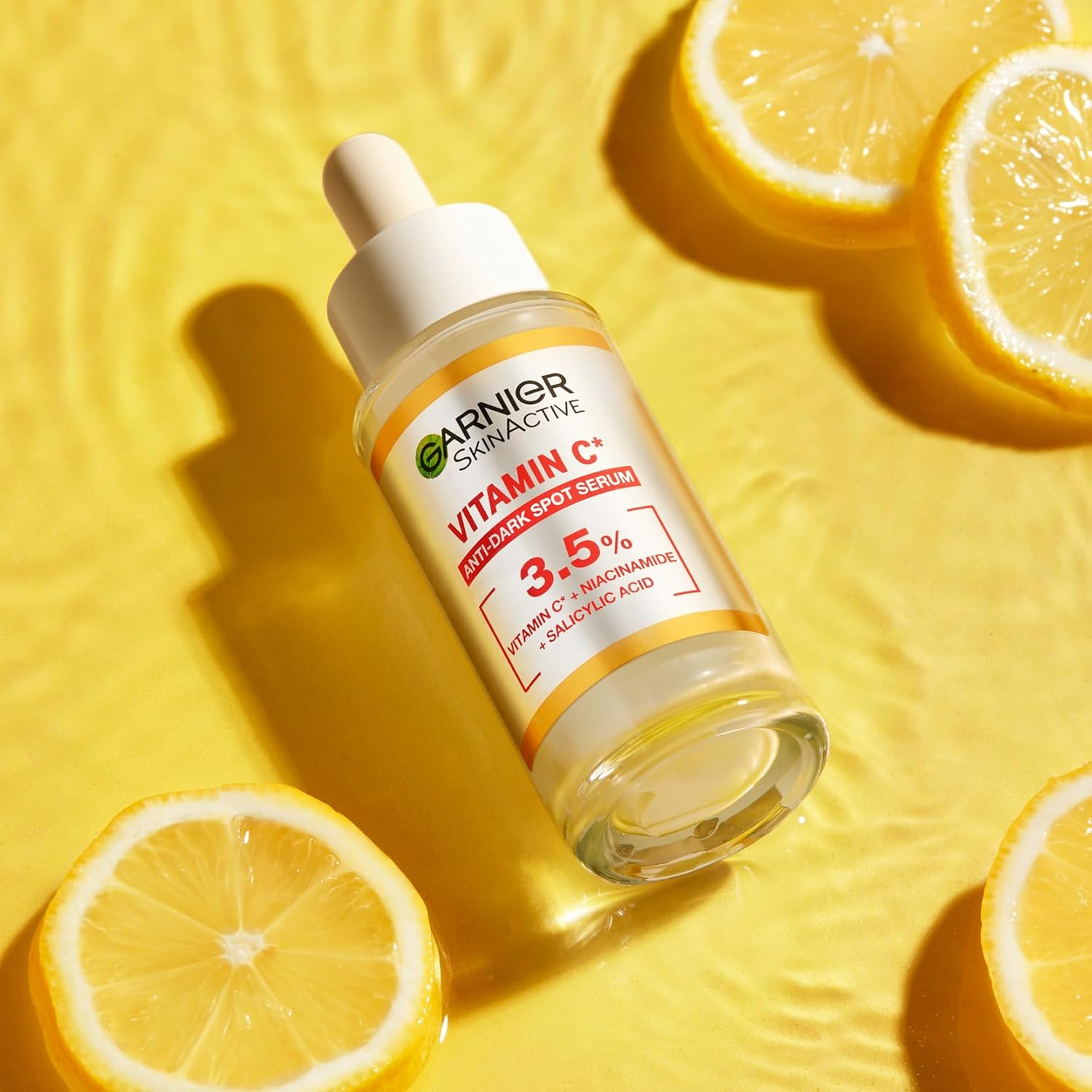 Garnier SkinActive Vitamin C Day Serum, Anti-Dark Spot and Brightening Face Serum for All Skin Types, 30 ml