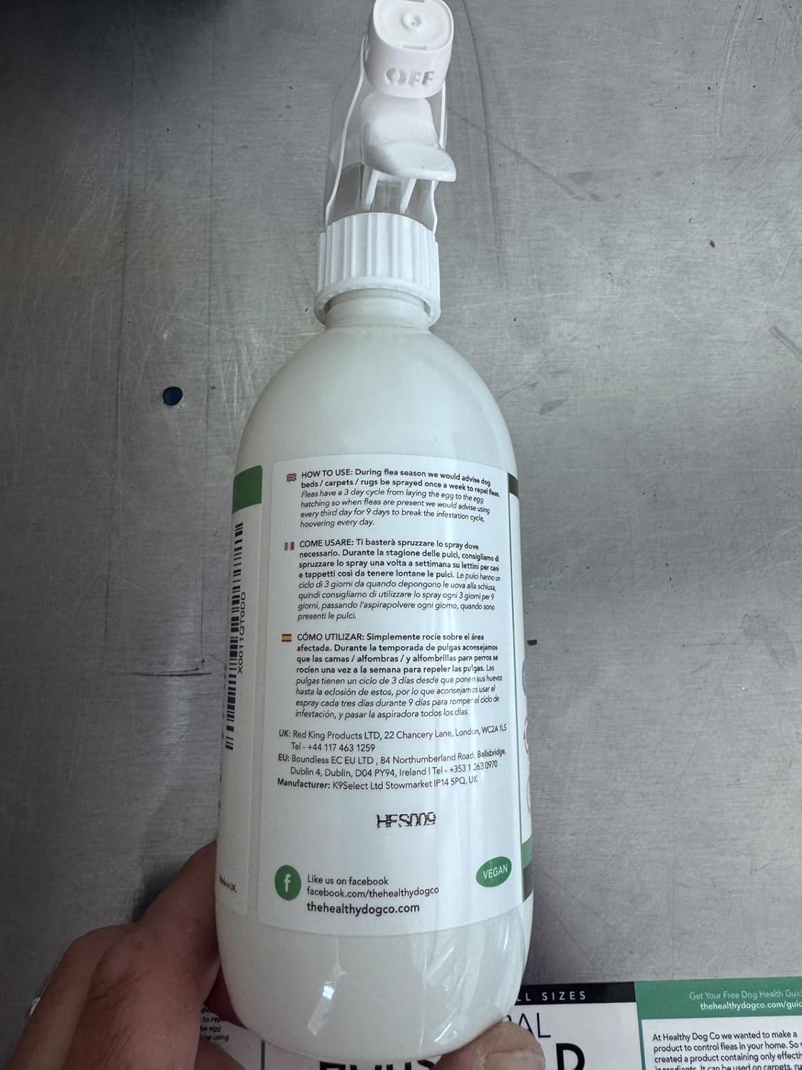 Natural Flea Spray For Home Use: Repels And Kills Fleas | Safe For Pets | Against Fleas, Ticks And Insects | For Carpets, Beds, Furniture, Cars