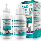JSBNQRMZ Ear Care for Dogs, Anti-Mite Treatment for Dogs, Relieves Yeast Infections, Relieves Suffering Due to Mites, Earwax and Dirt, for Puppies, Cats and Dogs