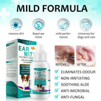 JSBNQRMZ Ear Care for Dogs, Anti-Mite Treatment for Dogs, Relieves Yeast Infections, Relieves Suffering Due to Mites, Earwax and Dirt, for Puppies, Cats and Dogs