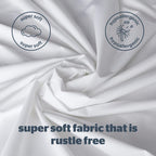 Silentnight New Waterproof Mattress Protector - Luxury Super Soft Pad Protect Your Bed Against Spillages - Hypoallergenic Machine Washable Protectors, White
