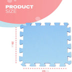 kidoola Foam Baby Play Mat (29x29cm) – Thick & Soft EVA Foam Interlocking Floor Tile Matting for Children – Large Multi Colour, Safe & Comfortable 7mm Thick Play Flooring (9pc)