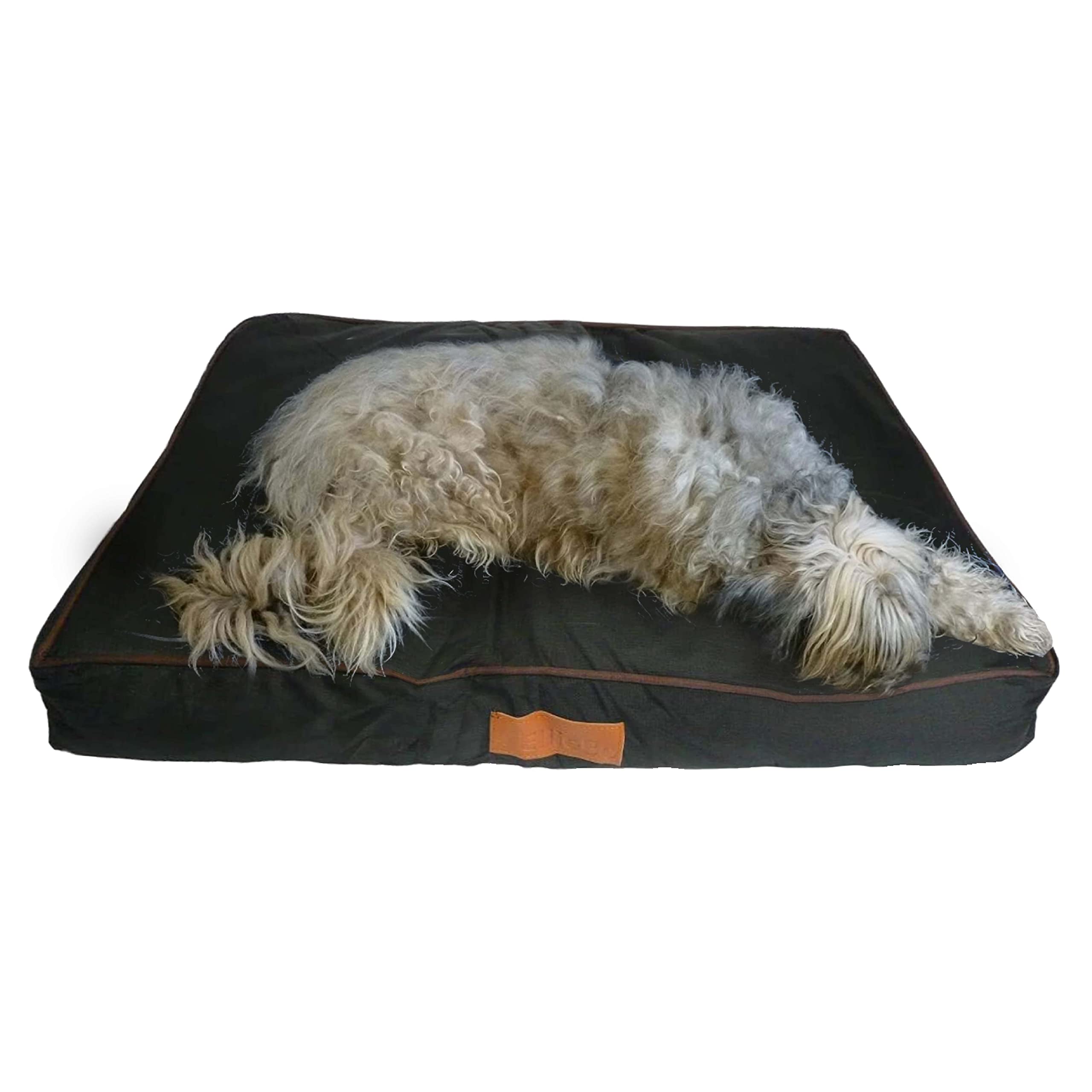 Ellie-Bo Large Dog Bed for 36-inch Dog Cage/Crate - Black Waterproof