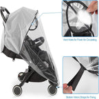 Hrzeem Universal Rain Cover For Pushchair,Pram Cover,Rain Pram,Travel Weather Shield Windproof, Waterproof, Protect From Sun Dust Snow Brand: Hrzeem