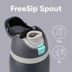 Owala FreeSip Insulated Stainless Steel Water Bottle with Straw for Sports and Travel, Leak Proof, BPA-Free, 945ml, Foggy Tide