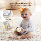 Dreamegg White Noise Machine, D11 Portable Sound Machine with Night Light for Baby Kids Adults, 11 Soothing Sounds Therapy for Sleeping Nursery Travel, USB Rechargeable Continuous or Timer Baby Gift