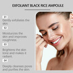 Peel Shot Glow Rice Ampoule Duo, Peel Shot Black Rice Ampoule White Rice Peeling Serum, Black and White Rice as Exfoliation, Open Pores, Gentle Exfoliation, Blackhead Remover (Both, 100 ml)