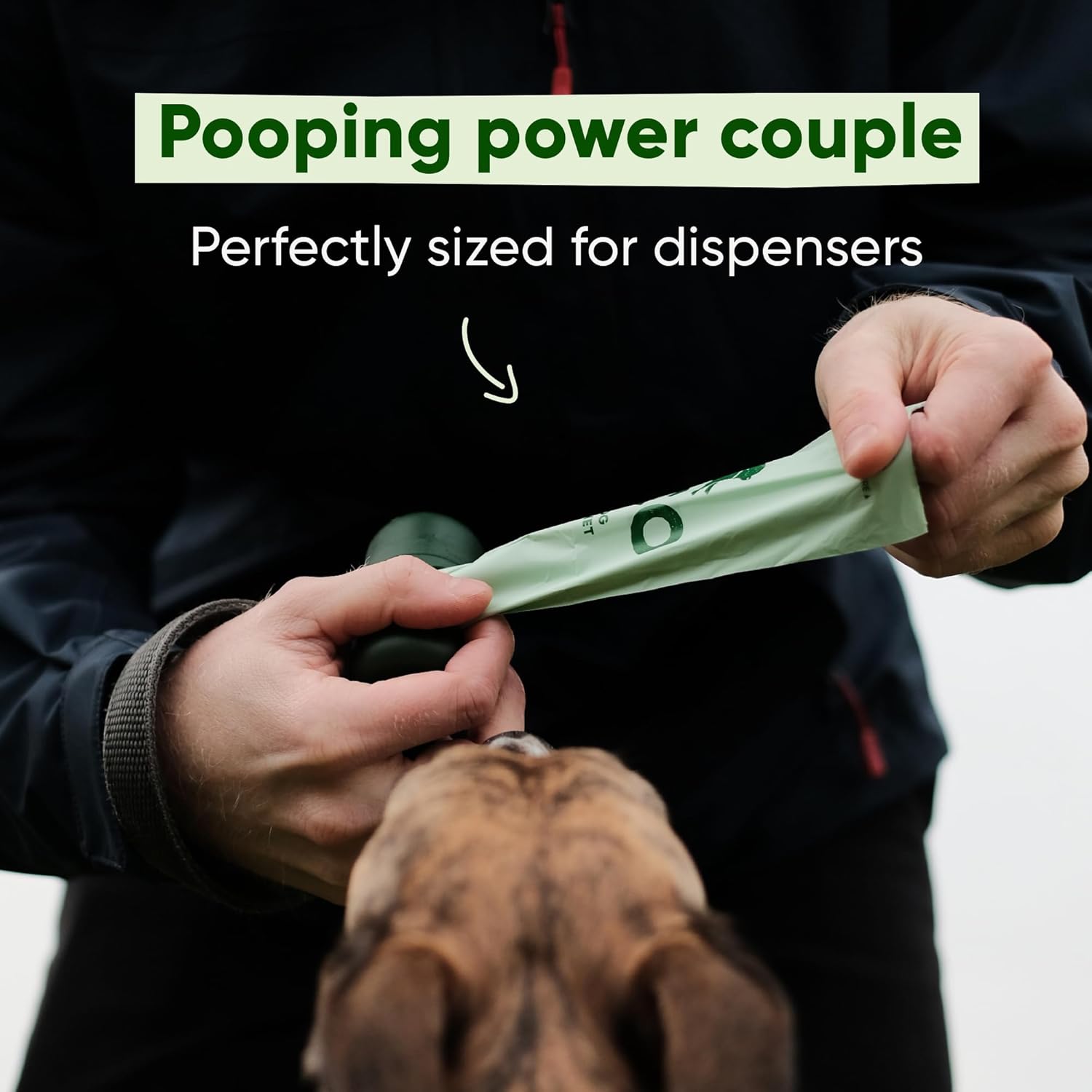 Beco Strong & Large Poop Bags - 270 Bags (18 Rolls of 15) - Unscented - Dispenser Compatible Dog Poo Bags [Energy Class A]