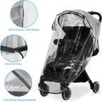Hrzeem Universal Rain Cover For Pushchair,Pram Cover,Rain Pram,Travel Weather Shield Windproof, Waterproof, Protect From Sun Dust Snow Brand: Hrzeem