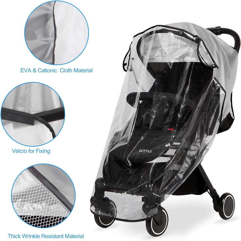 Hrzeem Universal Rain Cover For Pushchair,Pram Cover,Rain Pram,Travel Weather Shield Windproof, Waterproof, Protect From Sun Dust Snow Brand: Hrzeem