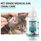 JSBNQRMZ Ear Care for Dogs, Anti-Mite Treatment for Dogs, Relieves Yeast Infections, Relieves Suffering Due to Mites, Earwax and Dirt, for Puppies, Cats and Dogs