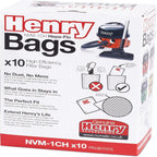 Henry NVM-1CH/907075 HepaFlo Vacuum Bags, White, 10 Count (Pack of 1)