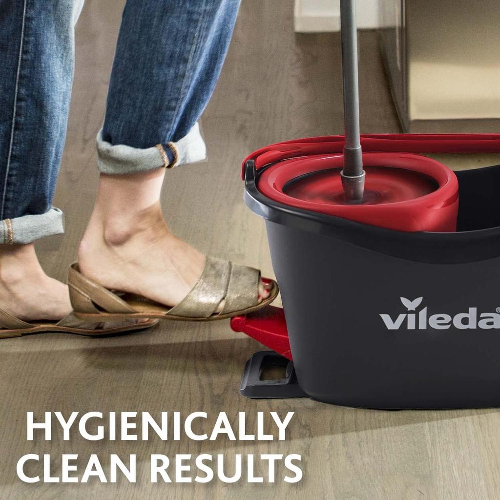 Vileda Turbo Spin Mop Refill, Pack of 2 Turbo Mop Head Replacements, Fits all Vileda Turbo Mops, Authentic Vileda Mop Head