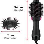 Revlon Salon One-Step Hair Dryer & Volumiser with Sectioning Comb Included (for mid to Long Hair, One-Step Technology, 2-in-1 Styling Tool, Ionic & Ceramic Technology) RVDR5222UKAMZ