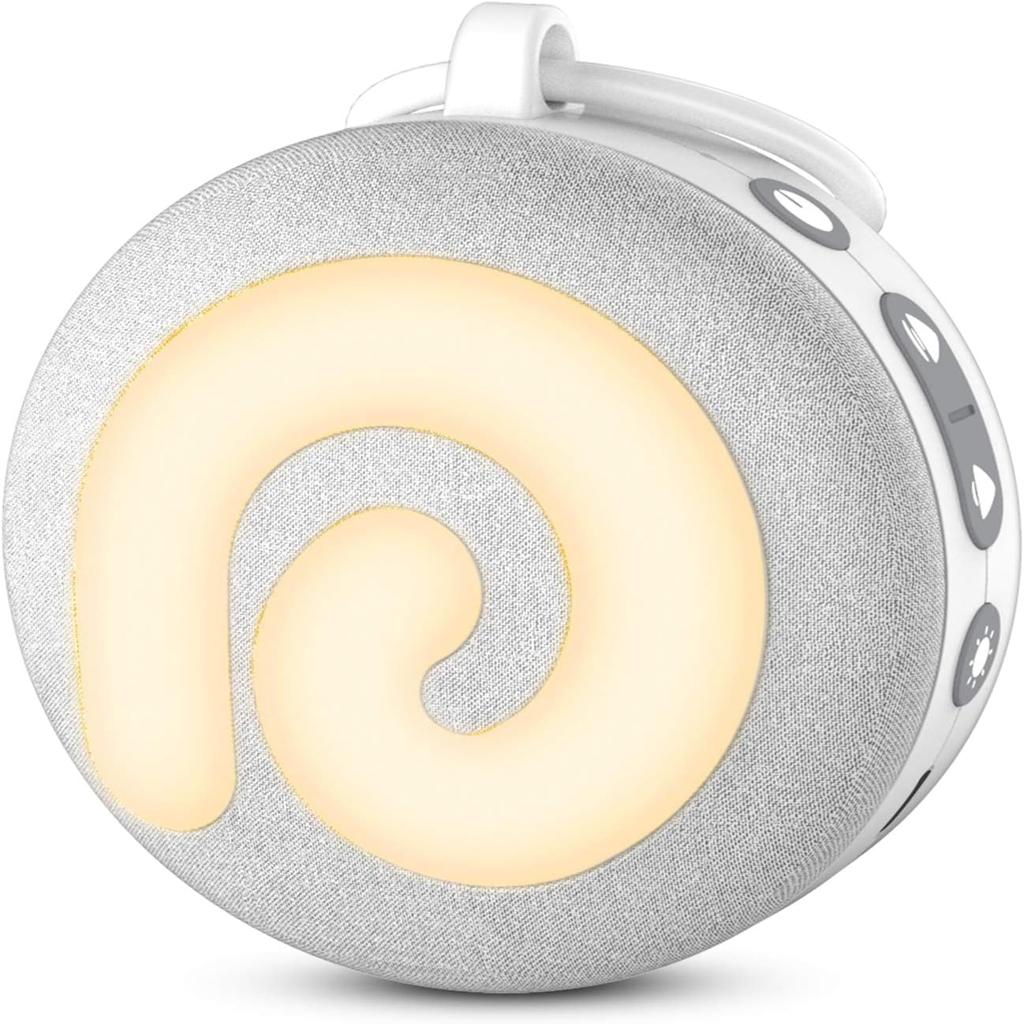 Dreamegg White Noise Machine, D11 Portable Sound Machine with Night Light for Baby Kids Adults, 11 Soothing Sounds Therapy for Sleeping Nursery Travel, USB Rechargeable Continuous or Timer Baby Gift
