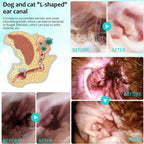 JSBNQRMZ Ear Care for Dogs, Anti-Mite Treatment for Dogs, Relieves Yeast Infections, Relieves Suffering Due to Mites, Earwax and Dirt, for Puppies, Cats and Dogs