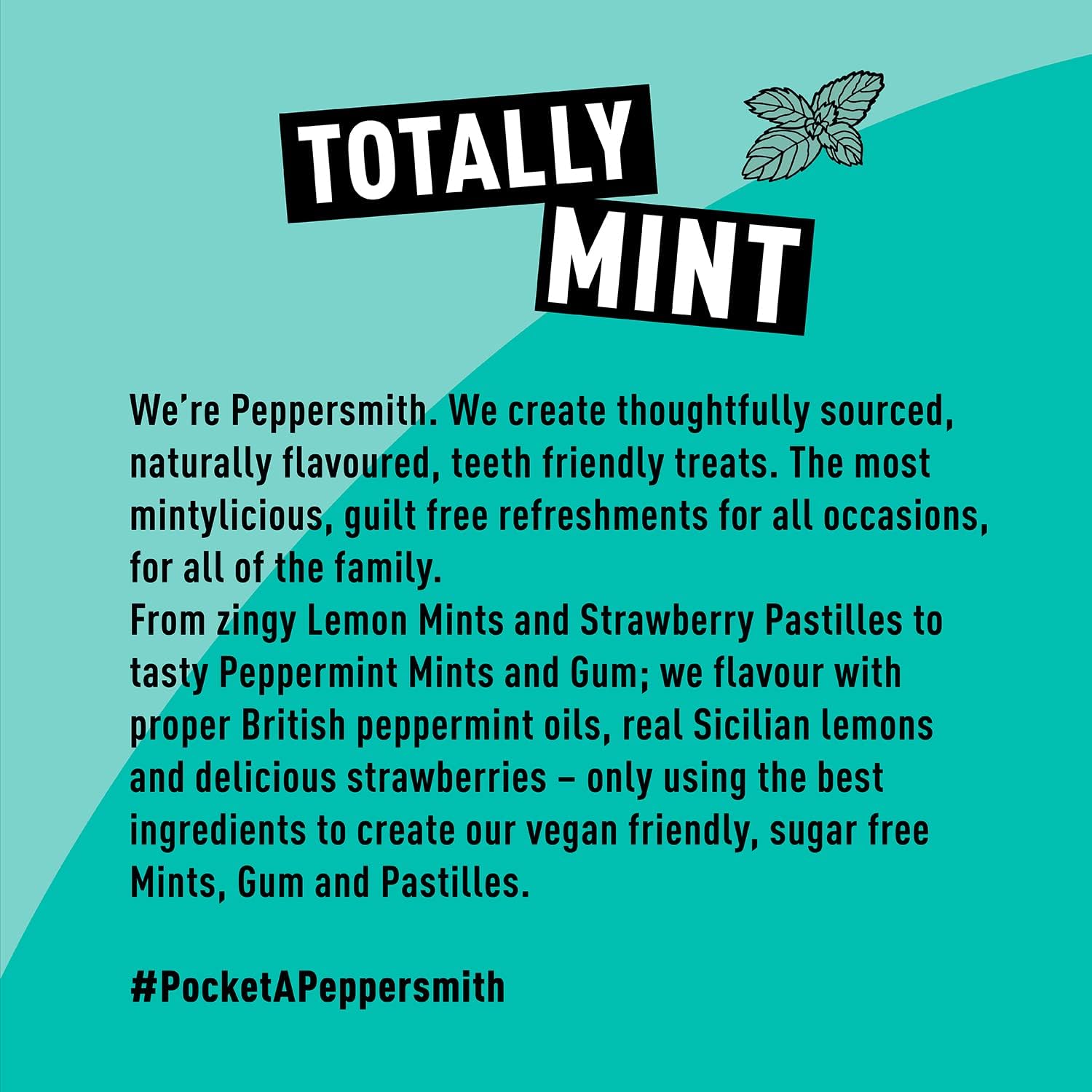 Peppersmith - British Peppermint Mints - 100% Plant Based Xylitol - Breath Freshener - Sugar Free Mints - Benefits Oral Health - Pocket Packs - 12x15g Brand: Peppersmith