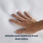 Silentnight New Waterproof Mattress Protector - Luxury Super Soft Pad Protect Your Bed Against Spillages - Hypoallergenic Machine Washable Protectors, White