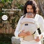 Momcozy Baby Carrier - Ergonomic, Cozy and Lightweight Carrier for 3-24 Months, Effortless to Put On, Ideal for Hands-Free Parenting, Enhanced Lumbar Support, Khaki