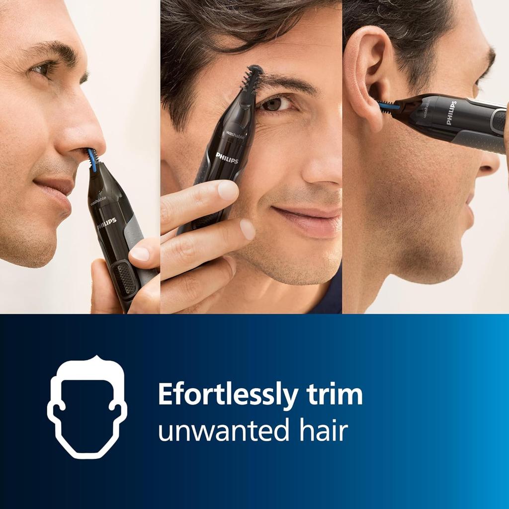 Philips NT3650/16 NOSE TRIMMER WINDOW BOX, Grey, 1 Count ( Pack of 1)