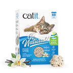 Catit Go Natural Lavender Scented Pea Husk Clumping Cat Litter, Deodorising, 99.9% Dust-Free, Fast Clumping Cat Litter, Plant-Based Litter for Cats & Kittens, 5.6kg (2 x 2.8kg)